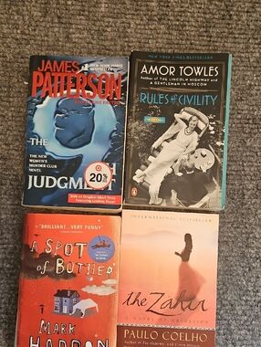 Assorted Paperback Novels - 4 Fiction Books Various Authors.